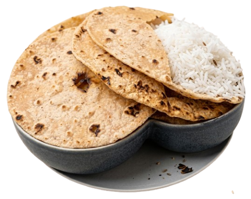 4 ROTI + RICE